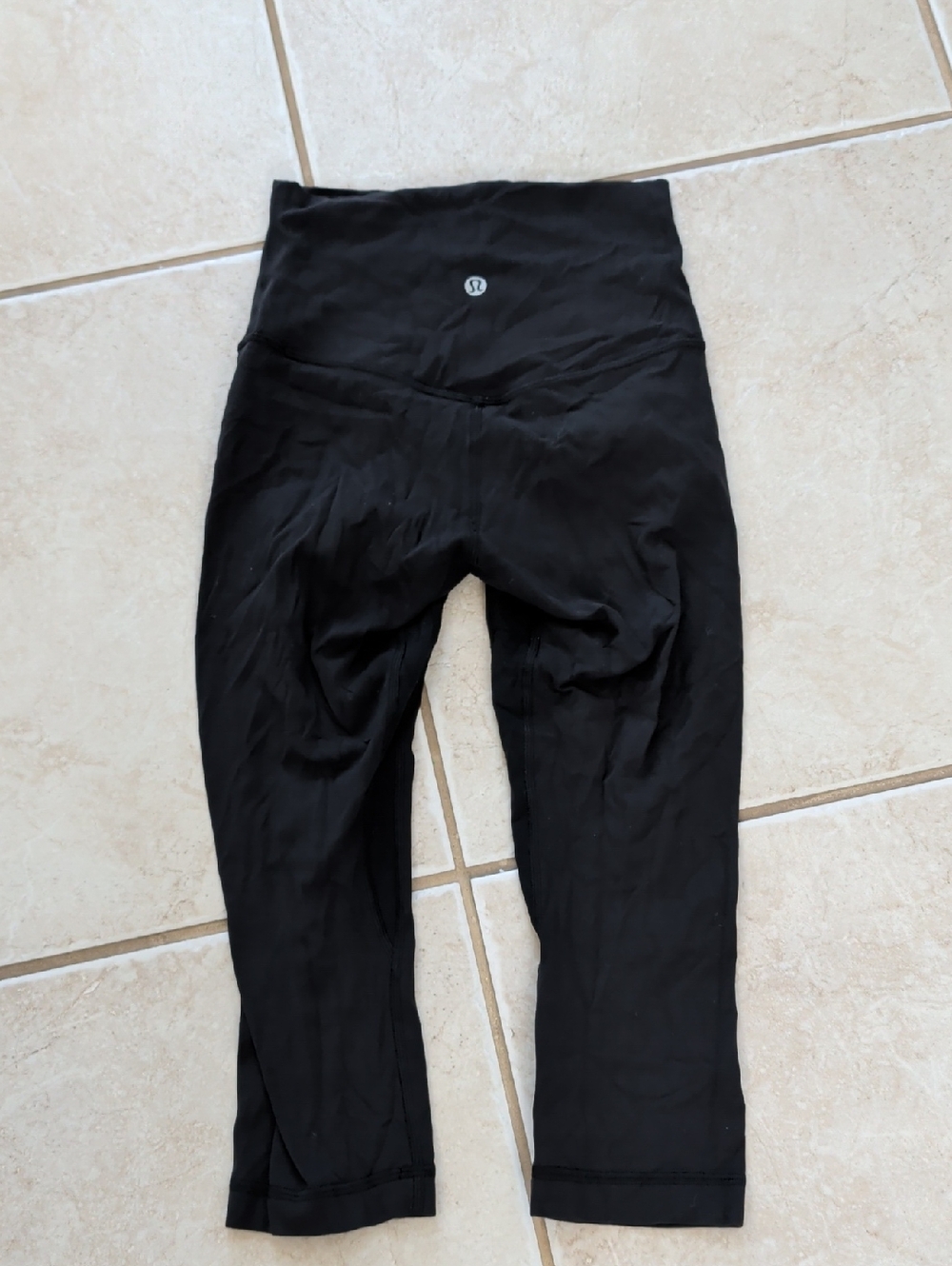 lululemon athletica Black Kids Capri Leggings Girls Size 8